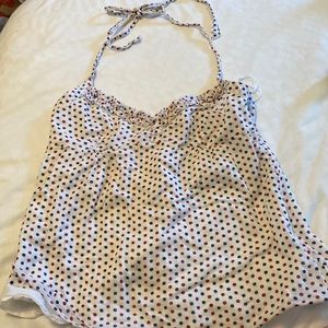 J crew polka dot halter top